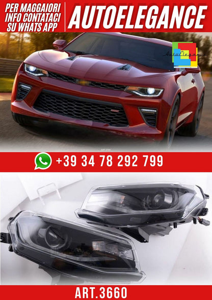 💫ART.3660 Fari anteriori a LED completi - Set adatto per CAMARO 16-18 LT/SS 💫