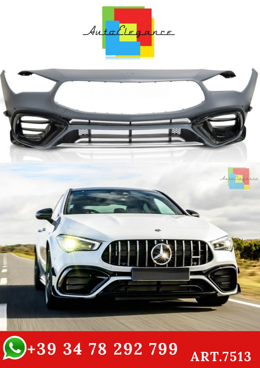 💫ART.7513 Paraurti Anteriore CLA45 AMG Stile S per MERCEDES CLA W118 19-23💫