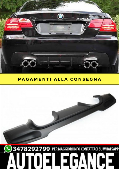 DIFFUSORE ADATTO PER BMW E92/E93 2006-2013 LOOK CSL NERO OPACO