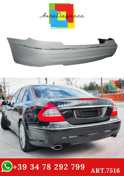 💫ART.7516 Paraurti Posteriore Look E63 AMG per MERCEDES W211 02-09 SEDAN💫