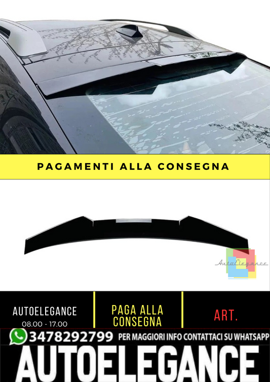 💕 Spoiler Tetto Nero Lucido per BMW X6 E71 X6M 2008–2015 | Alettone Sportivo 💕