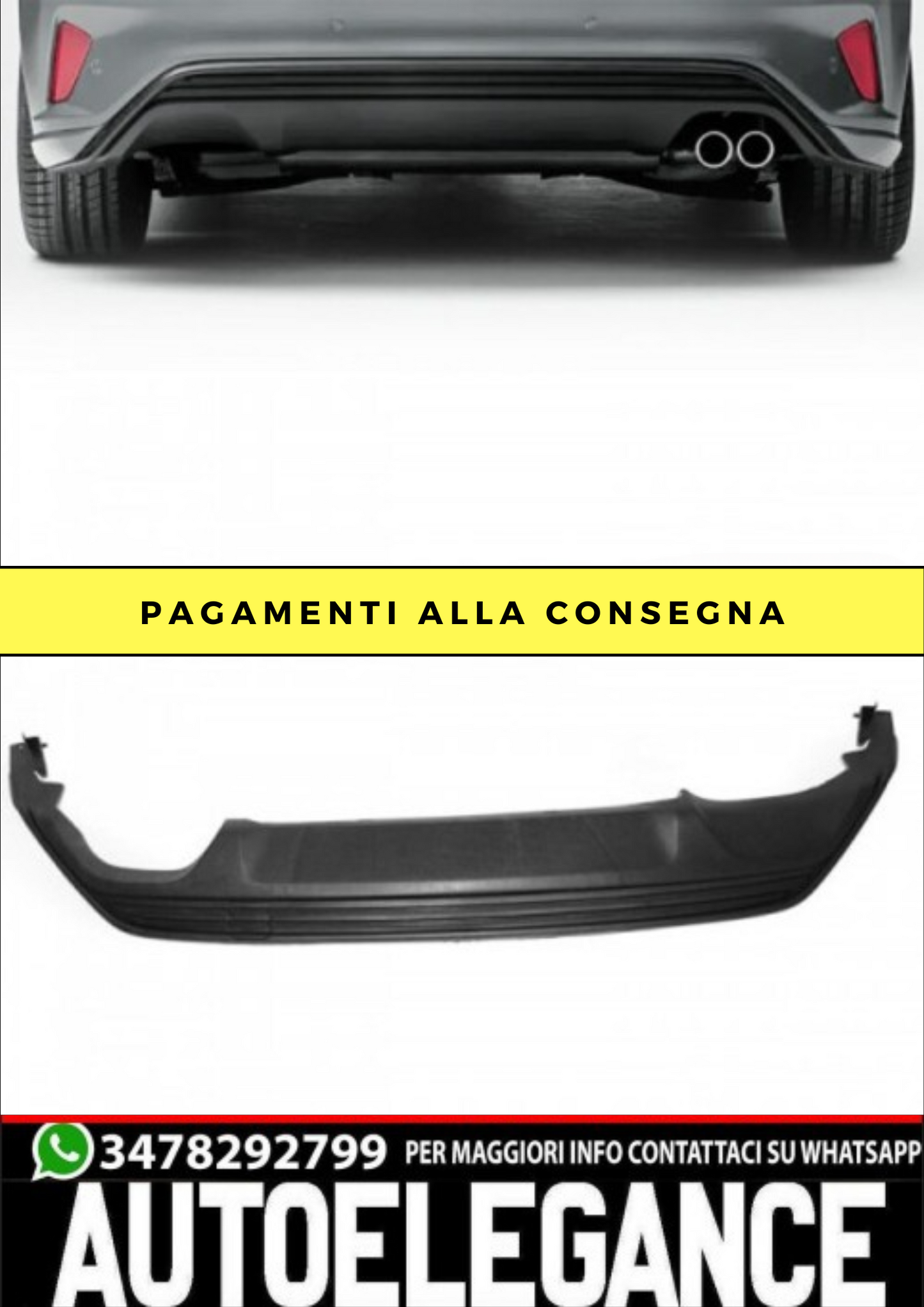 DIFFUSORE ADDATO PER FORD FOCUS MK4 18-21