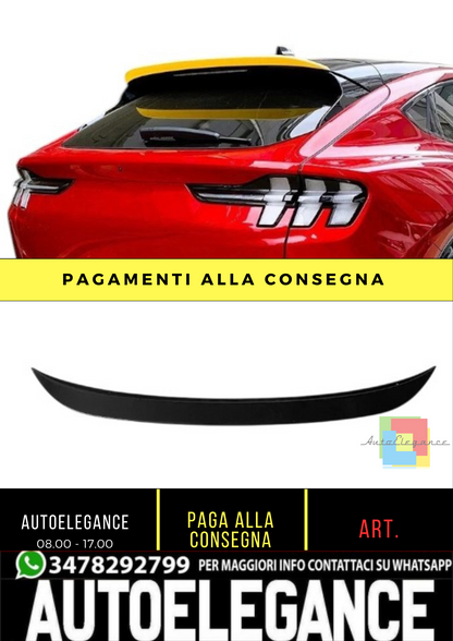 💕 Spoiler Tetto Nero Lucido per Ford Mustang Mach-E 2020+ 💕