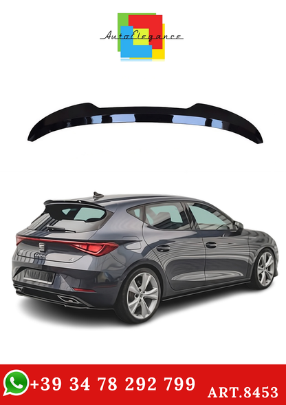 💫ART.8453 Spoiler sul Tetto per SEAT LEON MK4 Nero Lucido 2013+💫