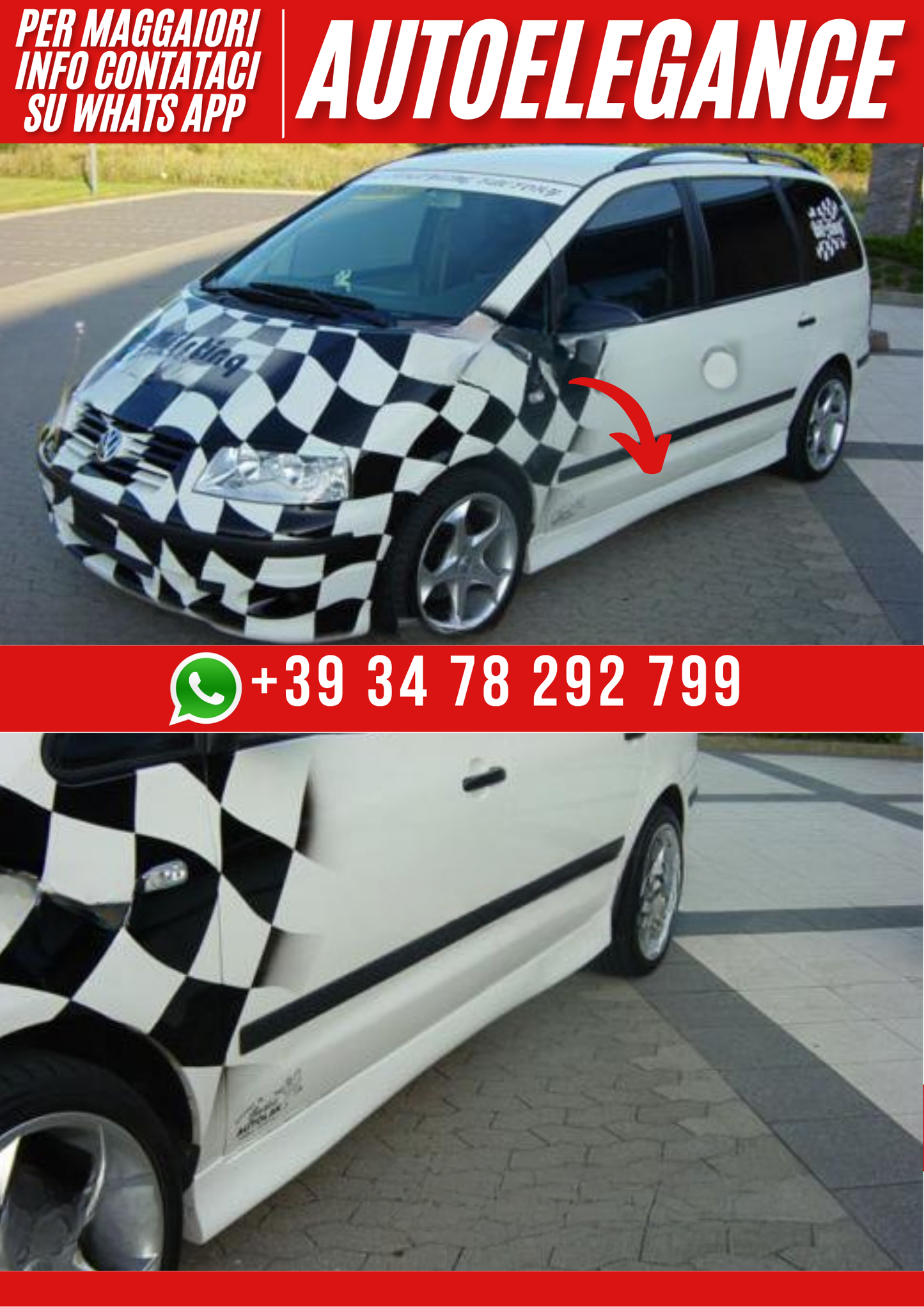 ❤️Minigonne Laterali Spoiler Compatibili con FORD Galaxy 1995–2000❤️