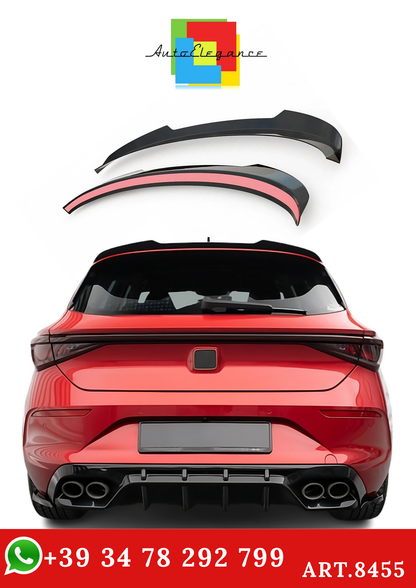 💫ART.8455 Spoiler sul Tetto per Seat Leon MK4 4 porte HB Nero Lucido 2021-2025💫