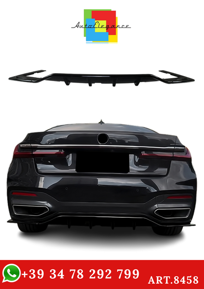 💫ART.8458 Diffusore Posteriore Nero Lucido per BMW Serie 7 G11 G12 M Sport 2019+💫