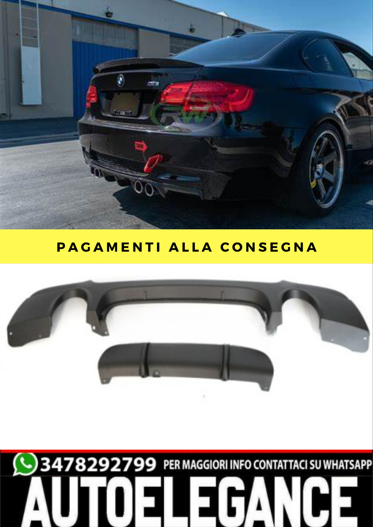 DIFFUSORE ADDATO PER BMW E92/E93