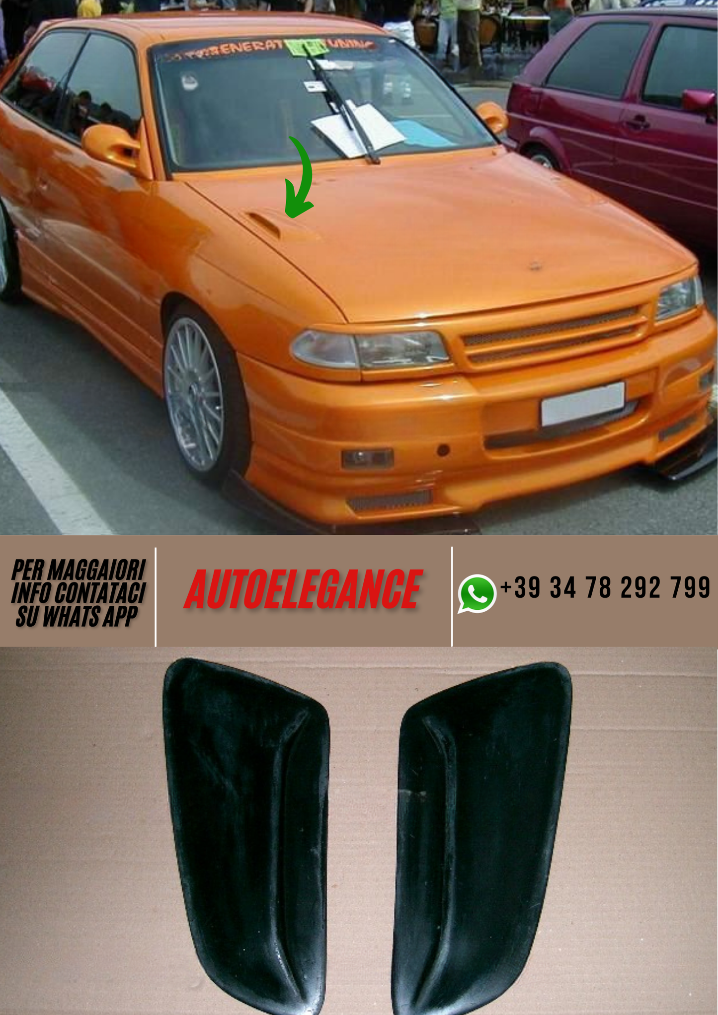 ❤️Prese d'Aria Cofano Compatibili per Opel Astra F❤️