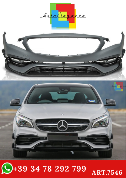 💫ART.7546 Paraurti Anteriore Look CLA45 AMG per Mercedes CLA W117 16-19💫
