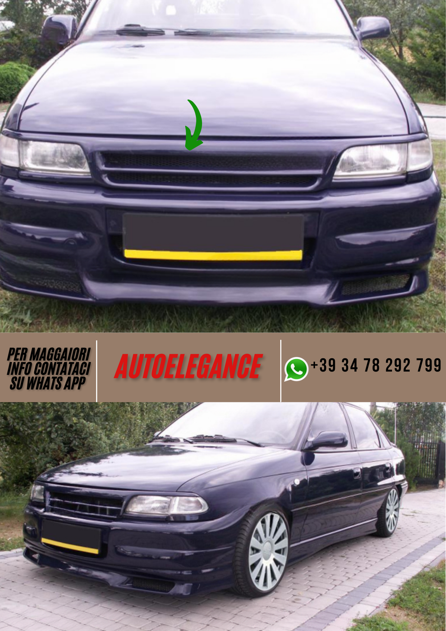 ❤️Griglia Anteriore Compatibile per OPEL Astra F 1994–2001❤️