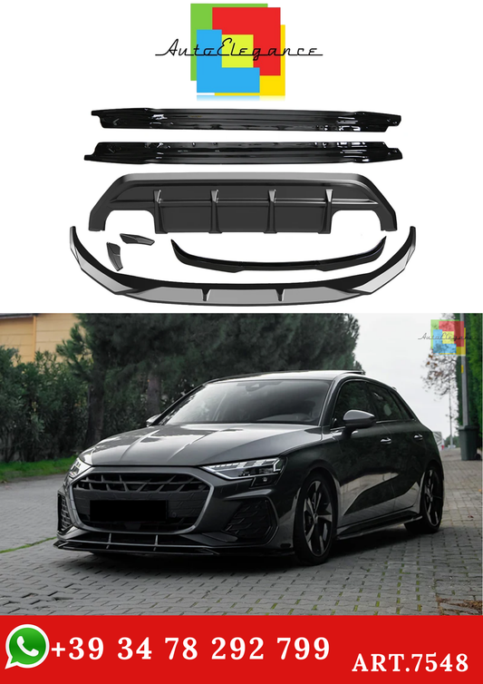 💫ART.7548 Bodykit adatto per AUDI A3 S-Line/S3 Sportback 8Y Facelift 2025+💫