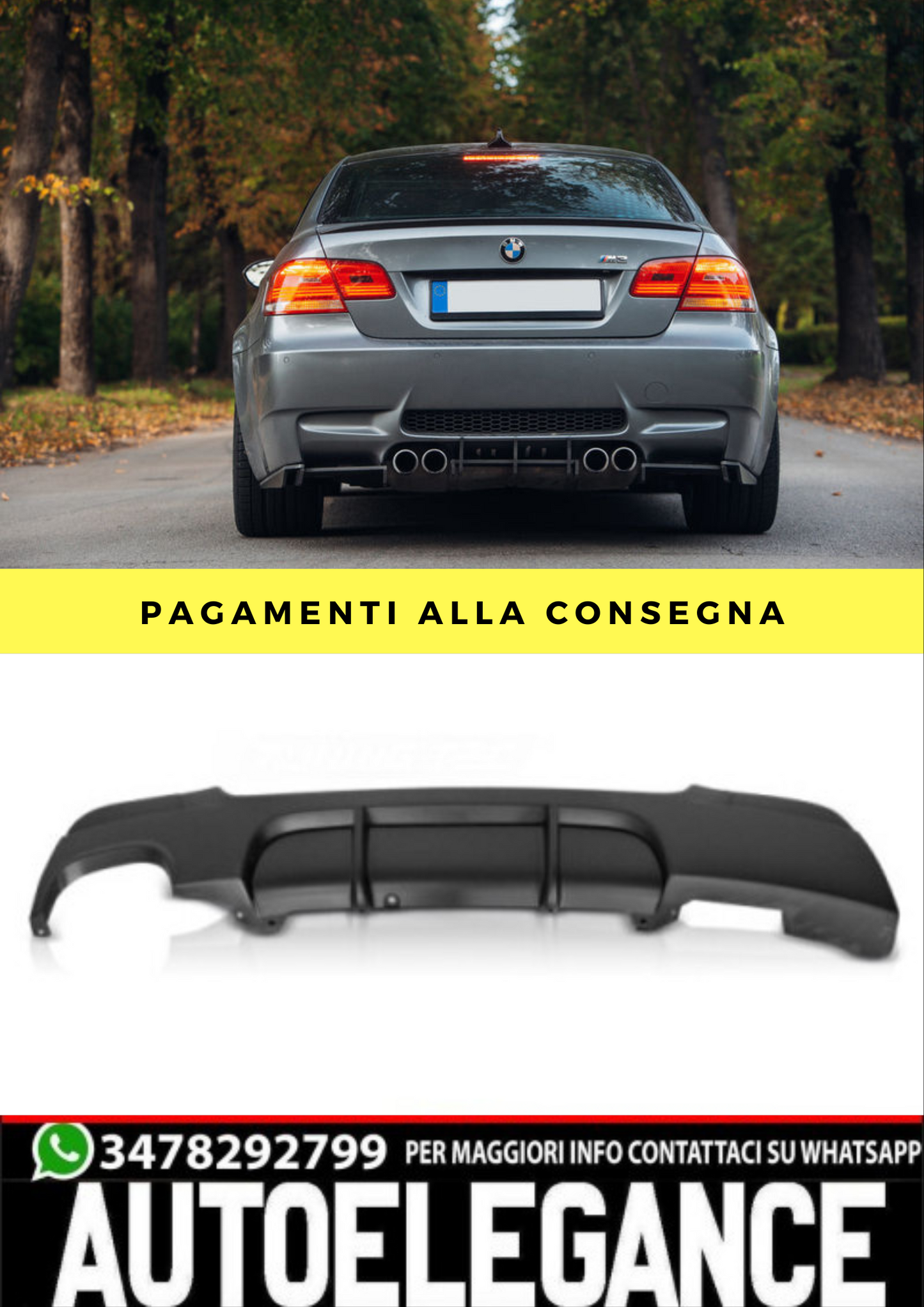 DIFFUSORE ADDATO PER BMW E92/E93