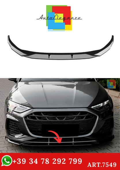 💫ART.7549 Splitter Anteriore per AUDI A3 S-Line/S3 8Y Facelift Sportback 2025+💫