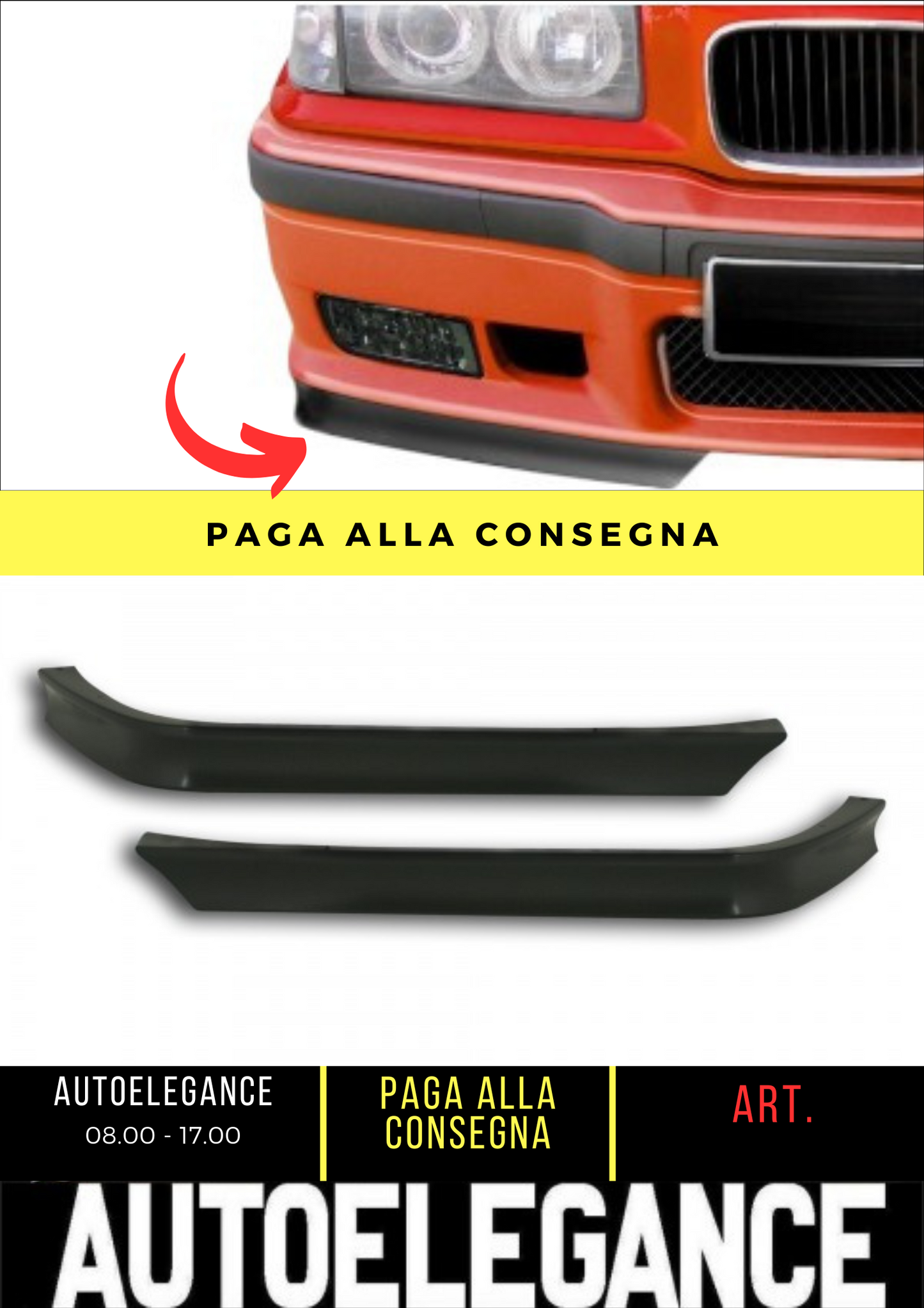 💕 FRONT SPLITTER SUITABLE FOR BMW 3ER E36 💕