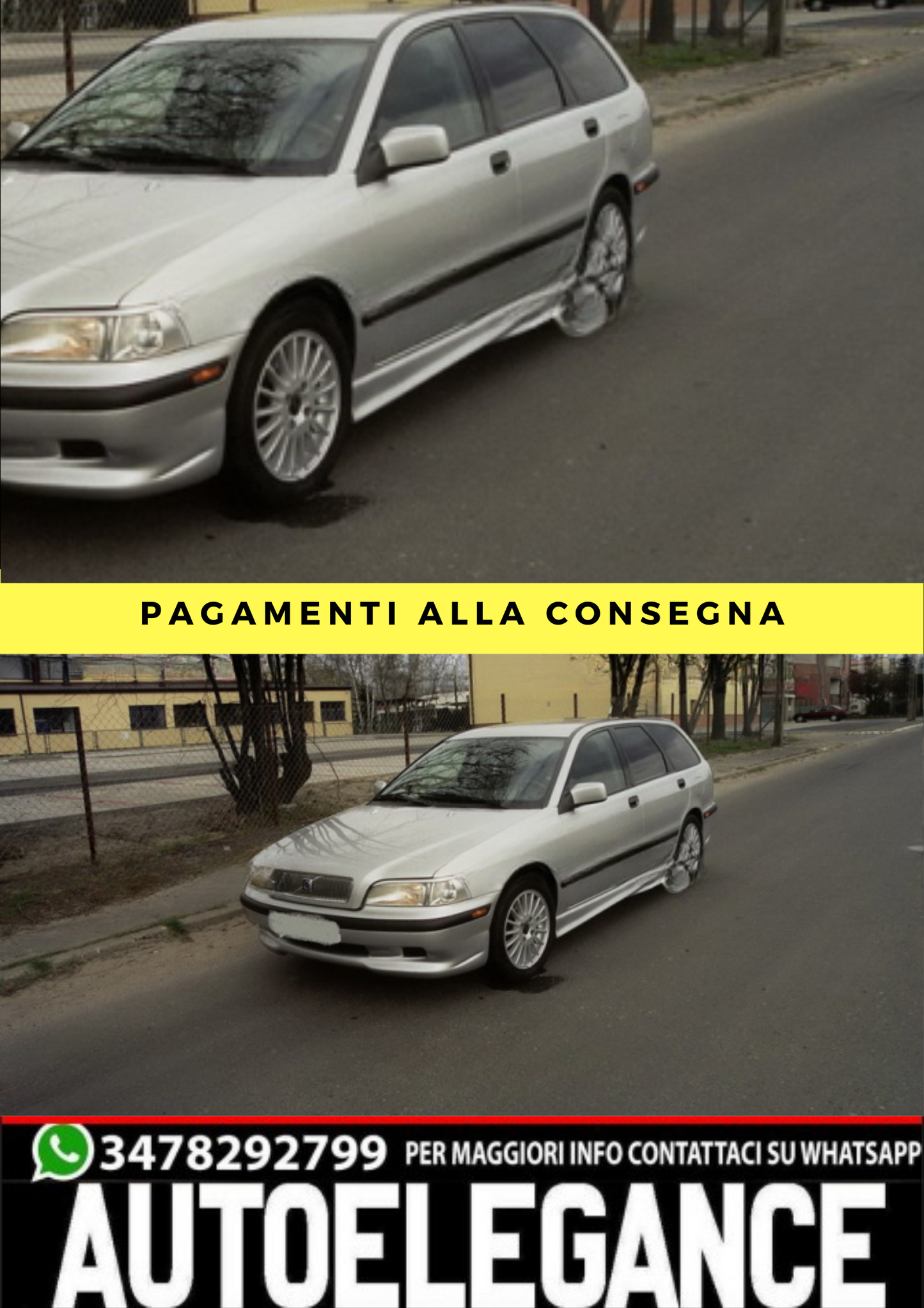 ❤️Minigonne laterali spoiler VOLVO S40 / V40❤️
