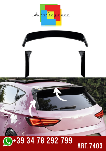 ART.7403 Spoiler + Deflettori laterali SEAT LEON MK3 5F FR 2013-2019