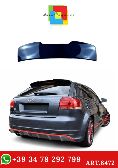 💫ART.8472 Spoiler Posteriore Stile Maxton per Audi A3 8P 2 Porte Hatchback 2004-2013💫