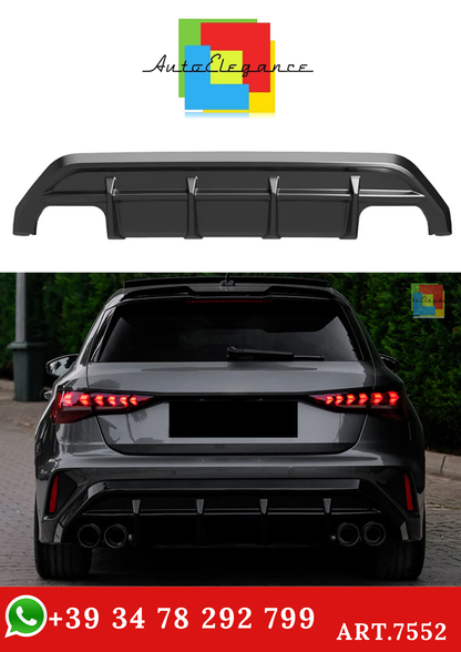 💫ART.7552 Diffusore adatto per AUDI A3 S-Line/S3 8Y (Sportback) Facelift 2025+💫