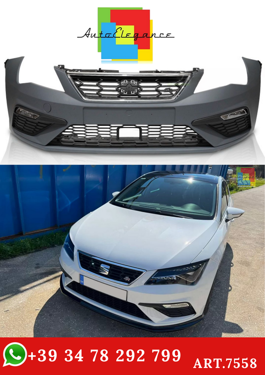 💫ART.7558 Paraurti Anteriore SPORTIVO per SEAT LEON III 5F 2017-2020💫