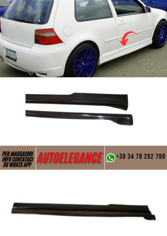 ❤️Spoiler minigonne laterali  3d ADATTO PER VW GOLF IV ❤️