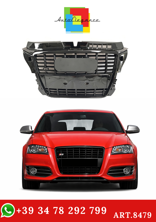 💫ART.8479 Griglia Anteriore Stile XVIP per Audi A3 8P Facelift 2008-2012💫