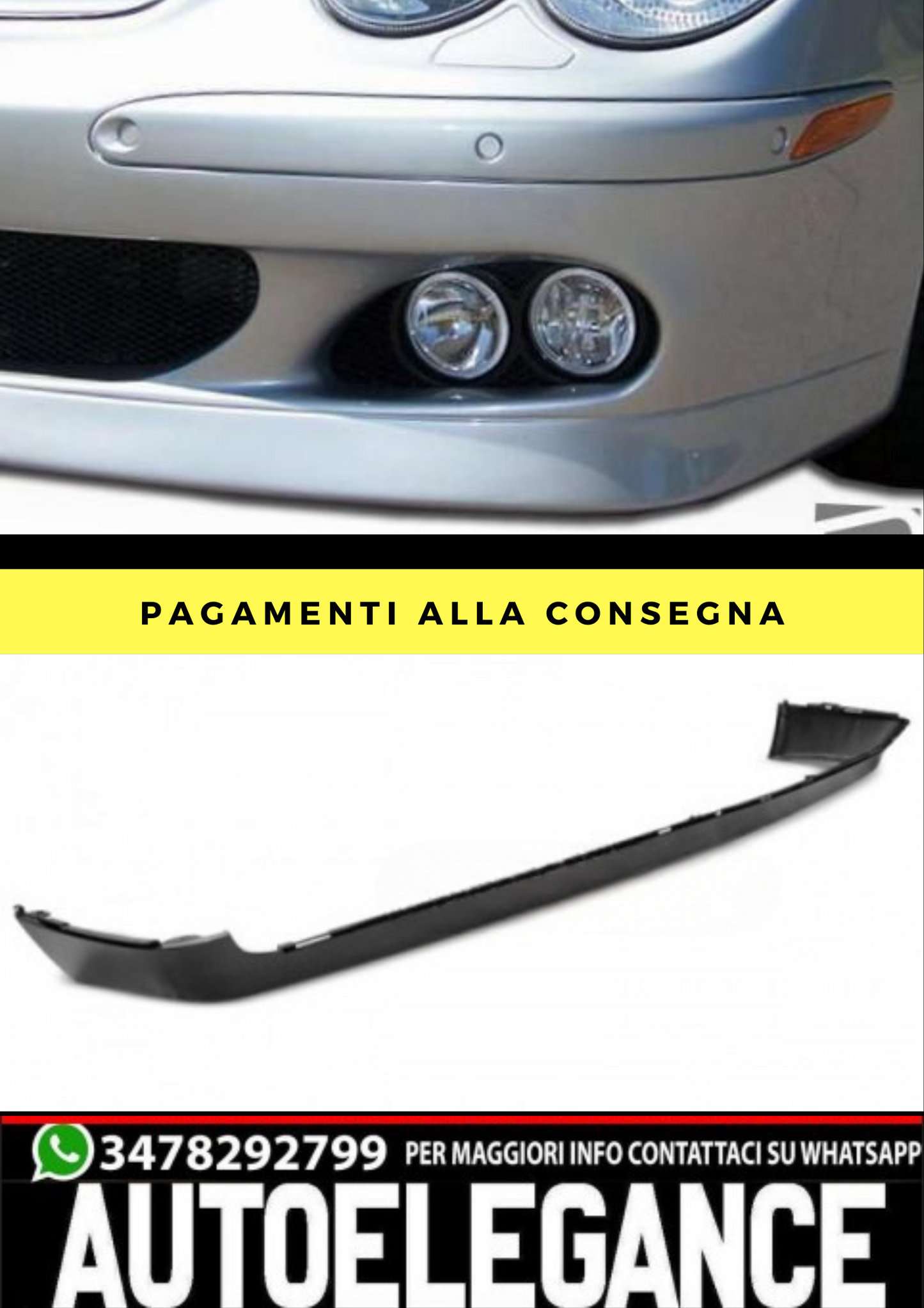 SPOILER ANTERIORE ADDATO PER MERCEDES W210 95-99