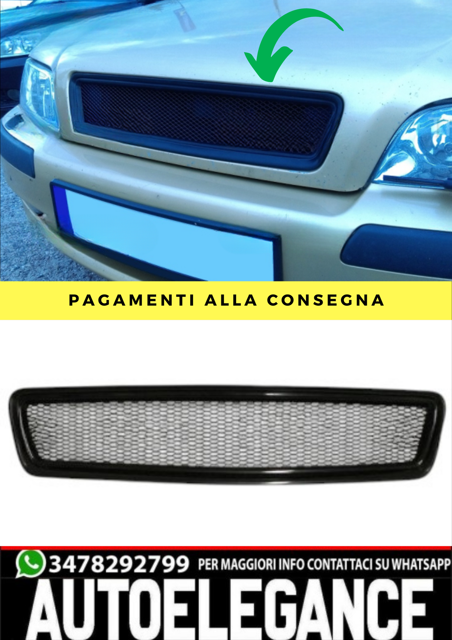 ❤️GRIGLIA  ADATTO  PER VOLVO S40 / V40❤️