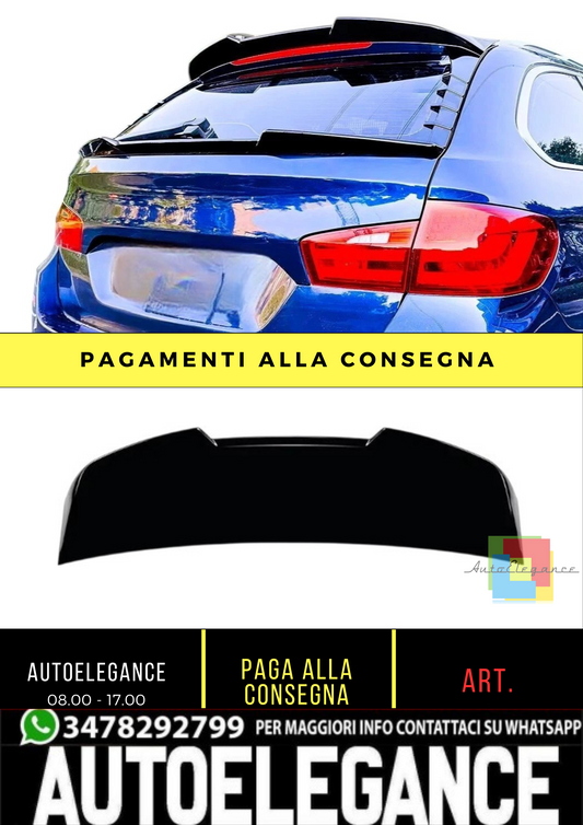 💕 Spoiler Tetto Nero Lucido per BMW Serie 5 F11 Touring 2010–2017 | Body Kit 💕