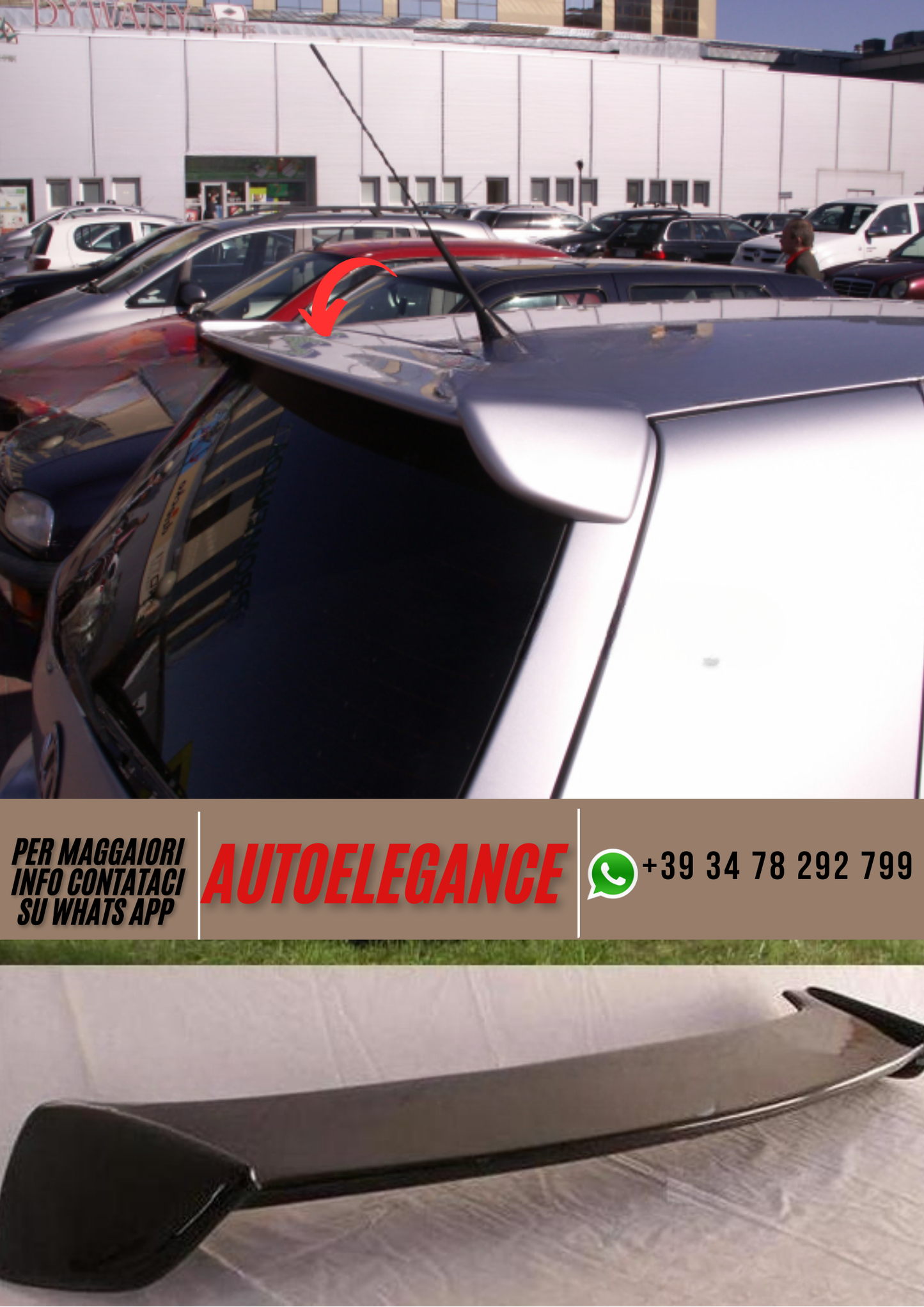 ❤️ Spoiler parabrezza  ADATTO PER VW GOLF IV  ❤️