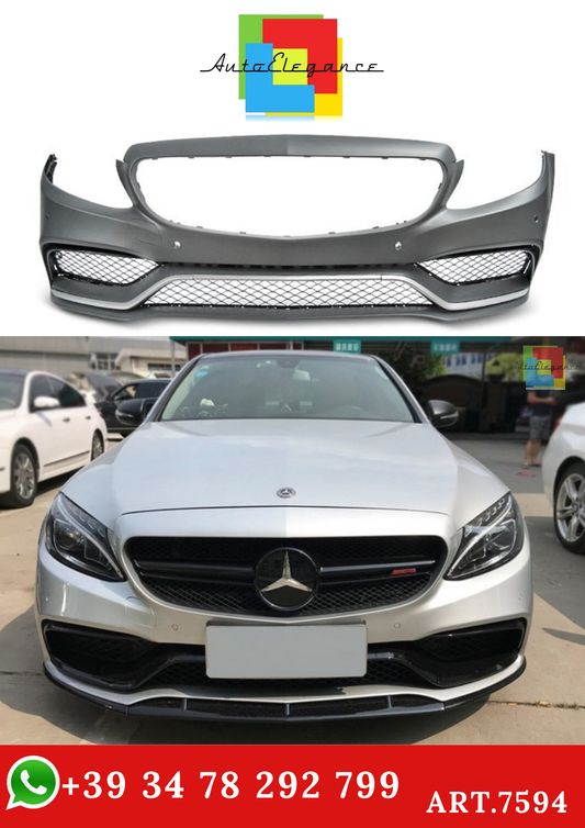 💫ART.7594 Paraurti Anteriore SPORT PDC per MERCEDES W205 2014-2018💫