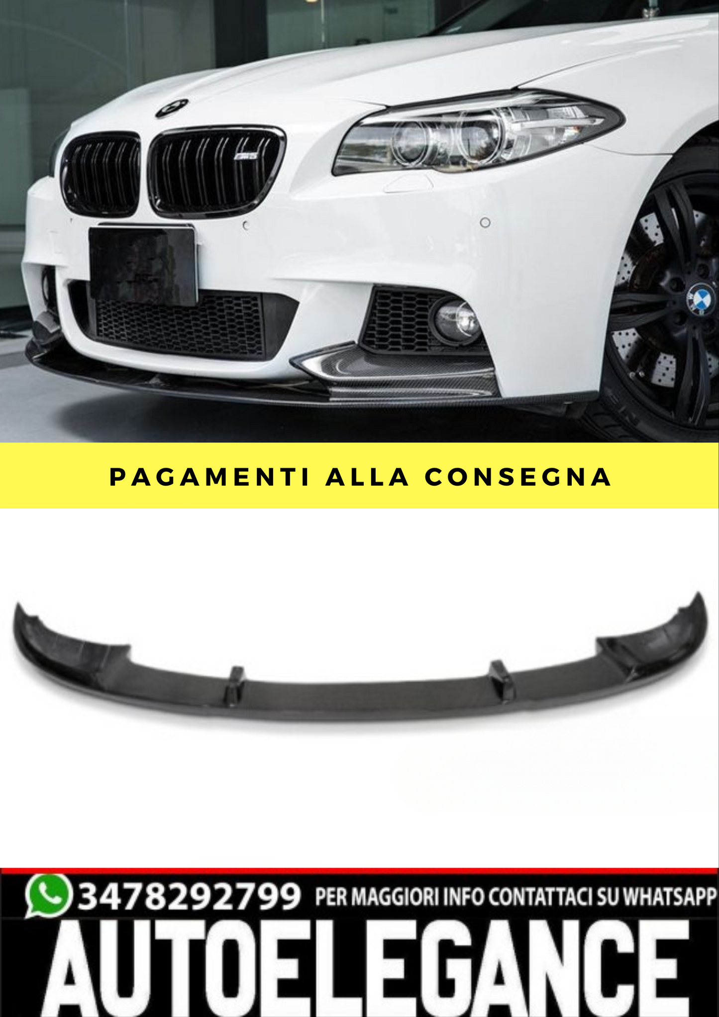 SPOILER ANTERIORE ADDATO PER BMW F10 11-13
