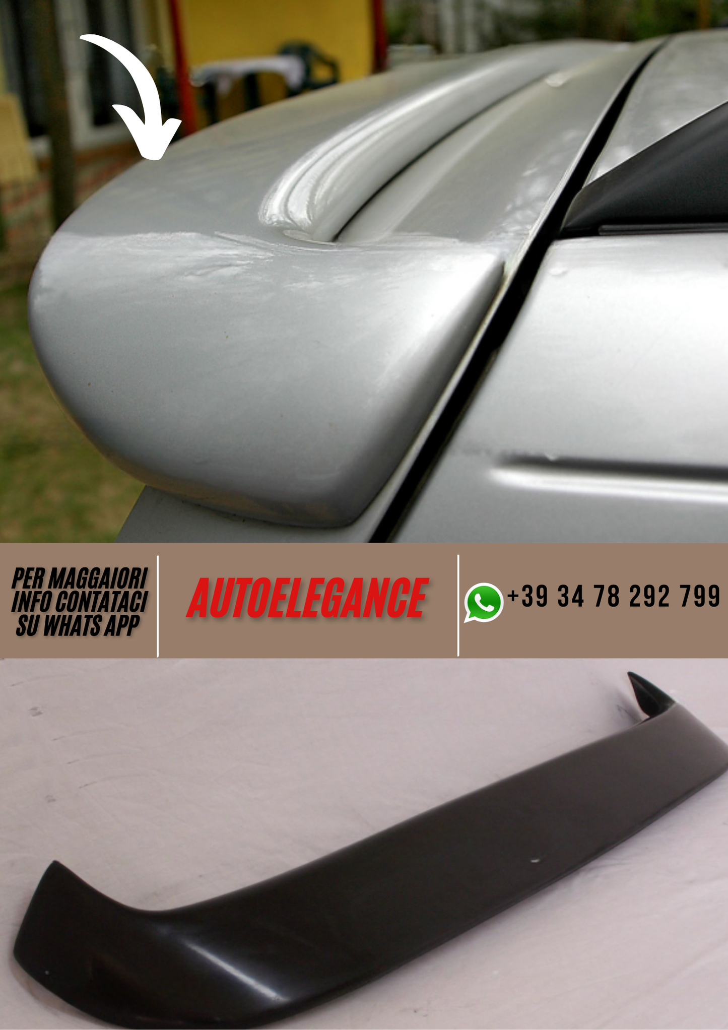 ❤️Spoiler Compatibile per OPEL Astra G Kombi Versione 2❤️