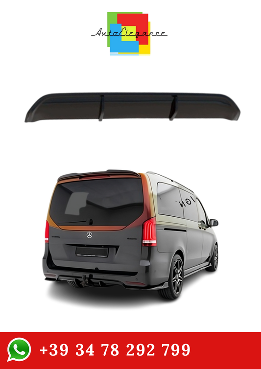 💫Diffusore Posteriore Street+ adatto per Mercedes Classe V AMG-Line W447 Nero💫