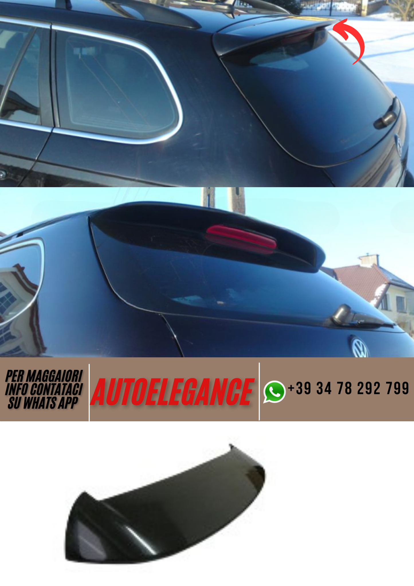 ❤️Spoiler ADATTO PER VW GOLF V❤️