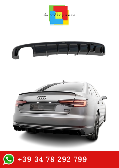 💫Street+ Diffusore Posteriore V.1 adatto per Audi A4 S-line B9 2015-2019💫