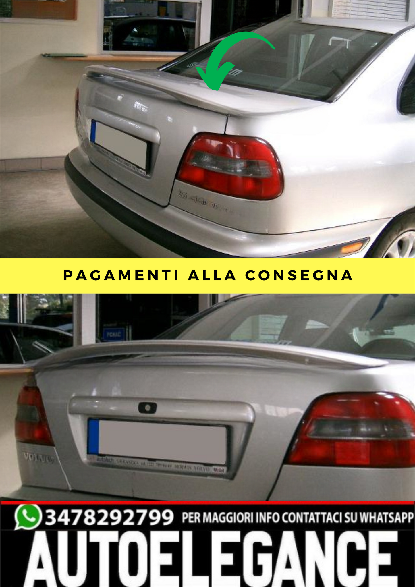 ❤️Spoiler  ADATTO  PER VOLVO S40 / V40❤️