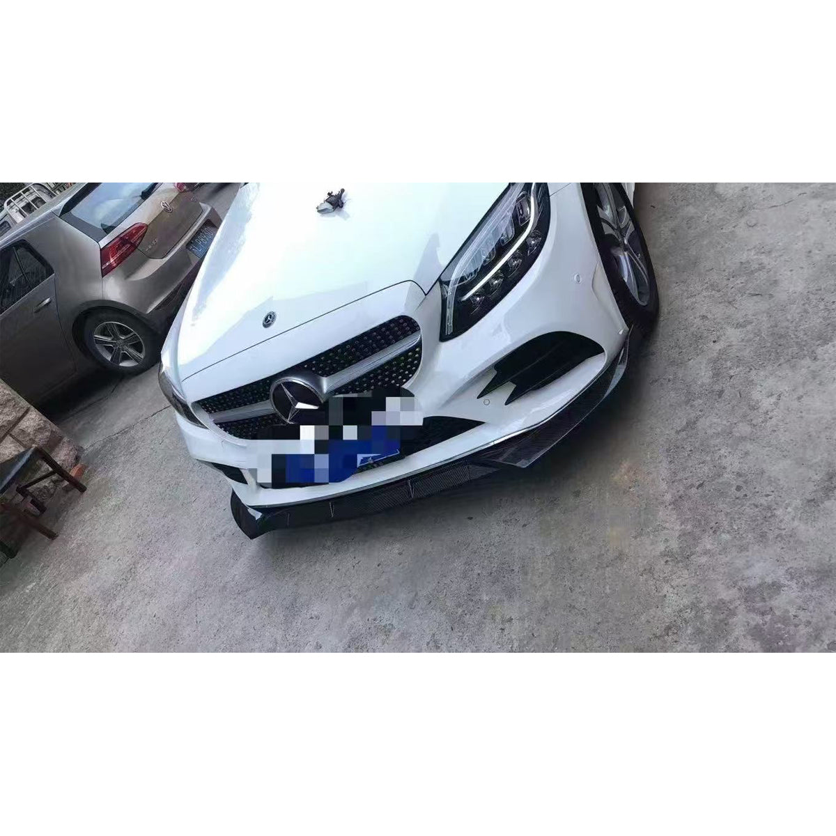 💫ART.6848 Splitter Anteriore AMG look per Mercedes Classe C (W205) 2018-2021💫