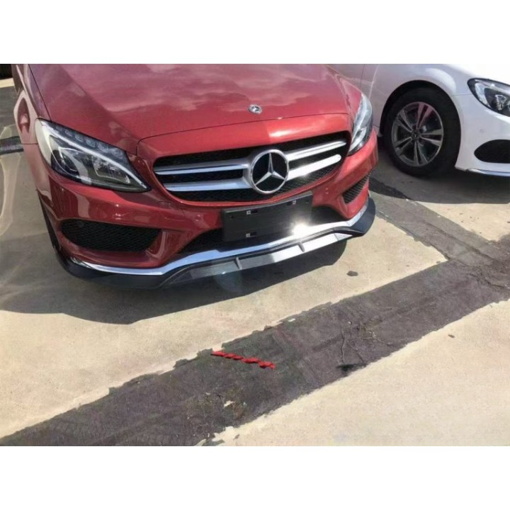 💫ART.6739 Splitter Anteriore per Mercedes Classe C 2014-2018 AMG Line Nero Lucido💫
