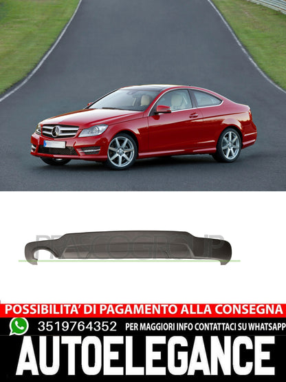 Spoilerino Paraurti Posteriore NO PRIMER Per Mercedes Classe C W204 2011 In Poi