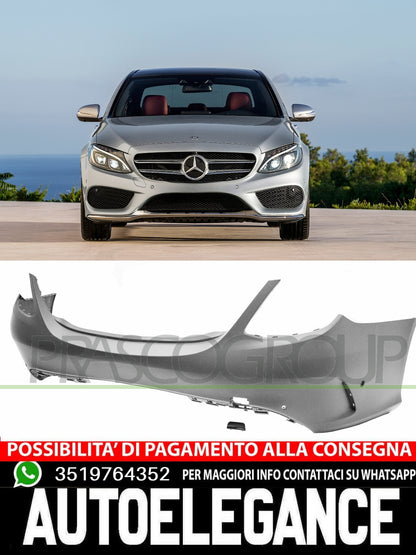 Paraurti Prasco Posteriore CON PRIMER FORI PDC per MERCEDES CLASSE C AMG63 AMG43