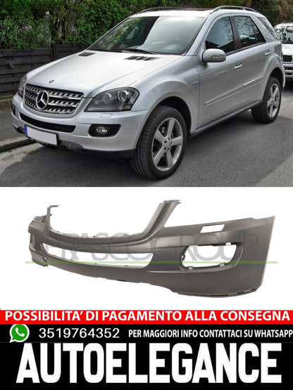 Paraurti Prasco Anteriore CON FORI LAVAFARI Per Mercedes Classe M Ml
