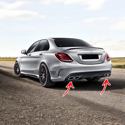 🔥Paraurti posteriore C63 AMG Facelift Look per Mercedes Classe C (W205) Berli🔥