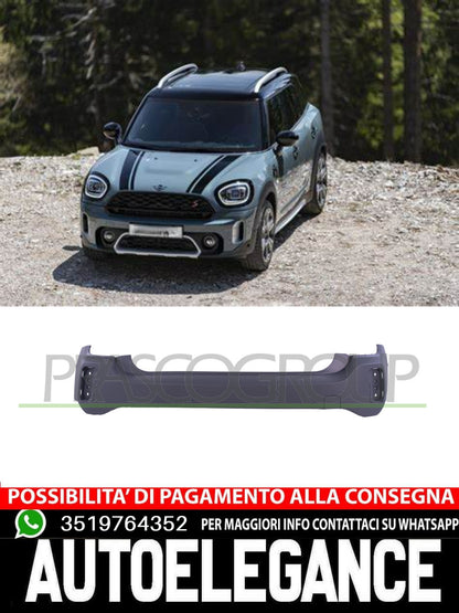 Prasco Rear Bumper WITH PRIMER PDC TRACKS for MINI 51129880359