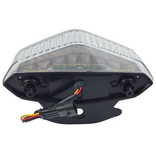 Clear Glass Motorcycle LED Tail Light For Ducati Hypermotard 796 821 1100 07-15