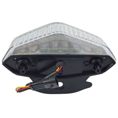 Clear Glass Motorcycle LED Tail Light For Ducati Hypermotard 796 821 1100 07-15