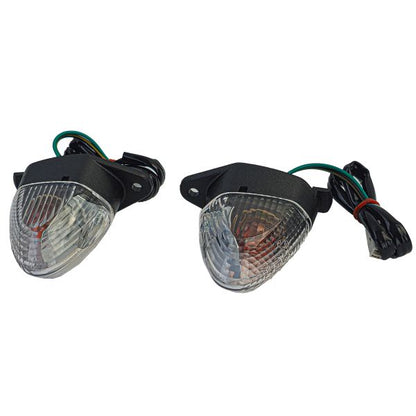 Motorcycle Fairing Turn Signals Clear Glass Rear for Kawasaki with E-Mark