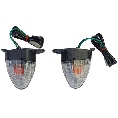 Motorcycle Fairing Turn Signals Clear Glass Rear for Kawasaki with E-Mark