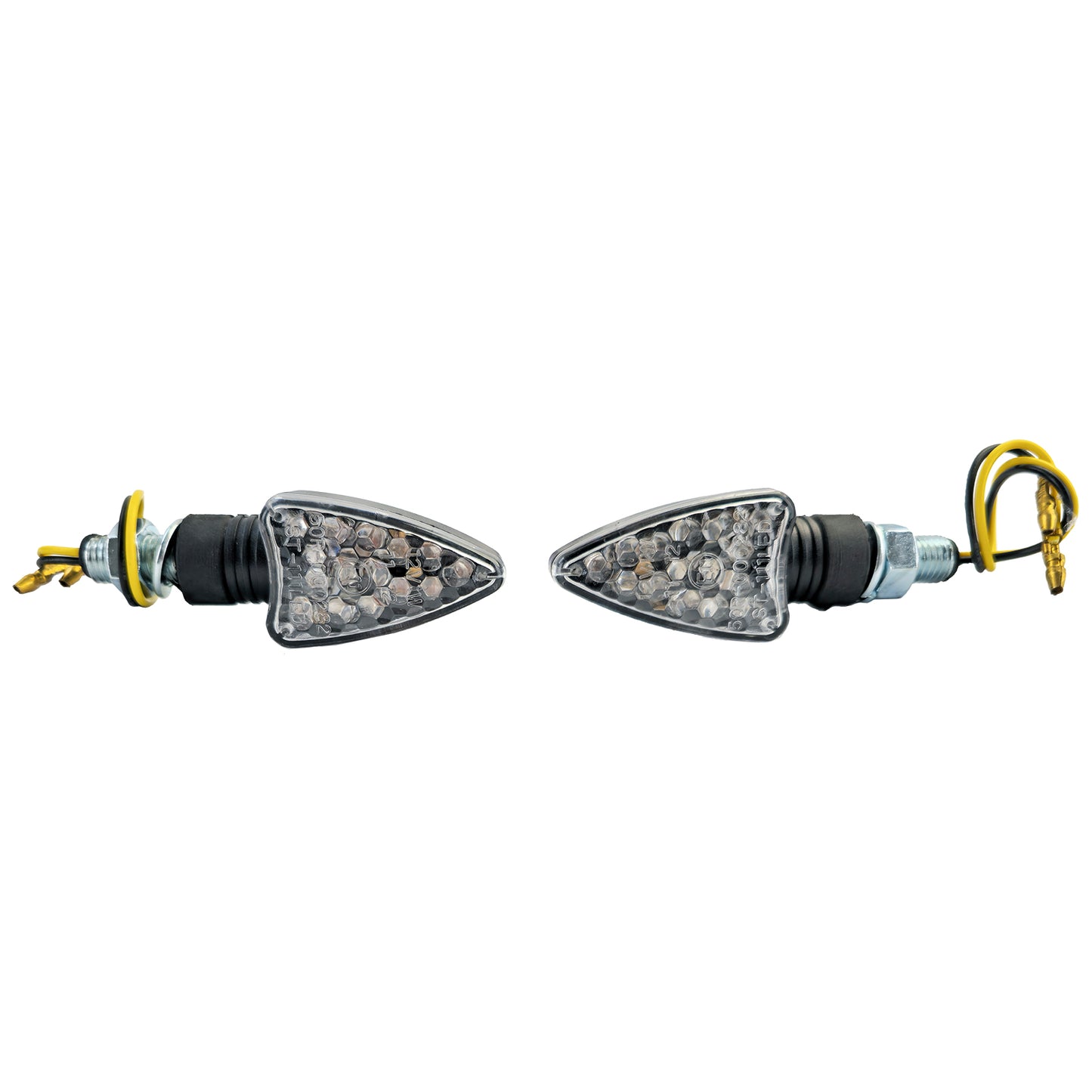 ❄️Moto LED Mini Indicatore di Direzion Stile Freccia Personalizzat Nero E-Mark❄️