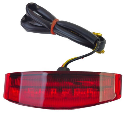 ⭐Luce posteriore universale a LED per moto DROP Vetro trasparente rosso
